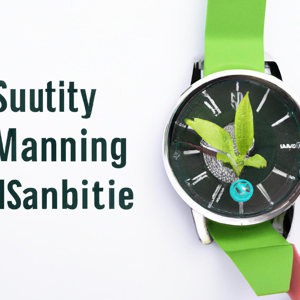 Sustainability in Watch Manufacturing:​ A Path‍ Toward Eco-Friendly Timepieces